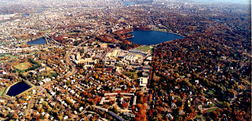 Aerial View of Newton, MA