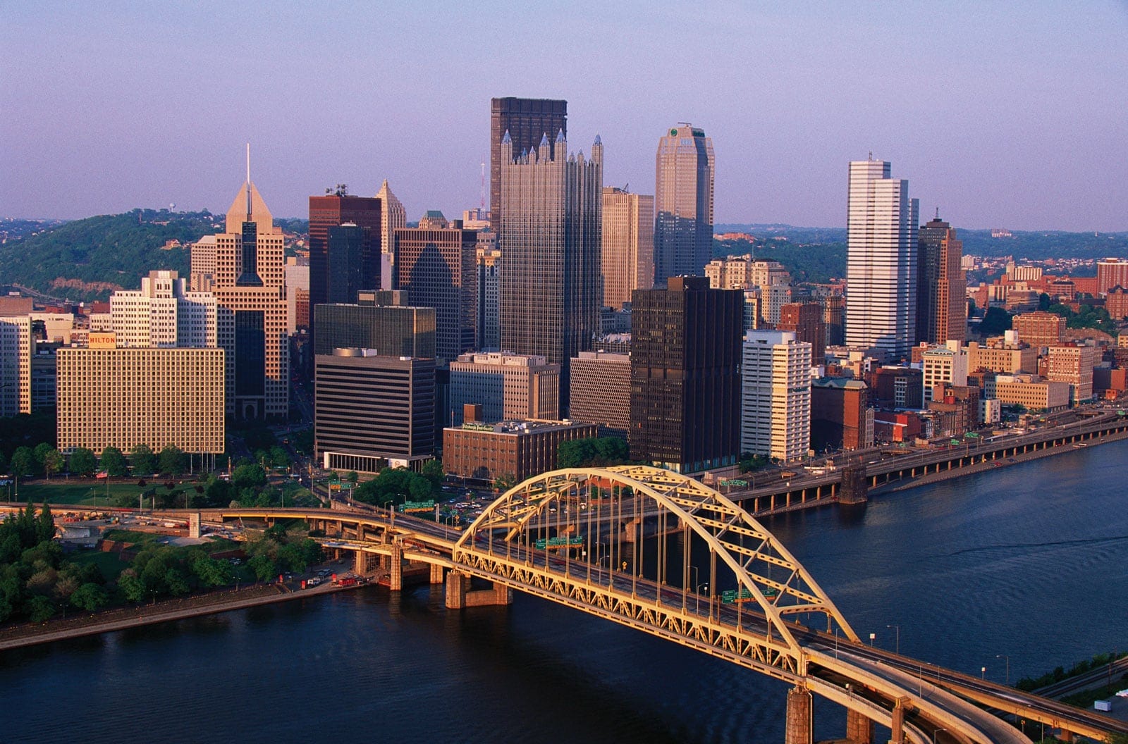 Pennsylvania city skyscraper view