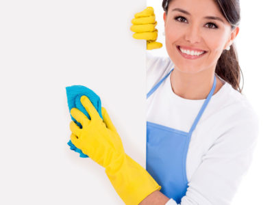 picture of a happy cleaner with a big smile