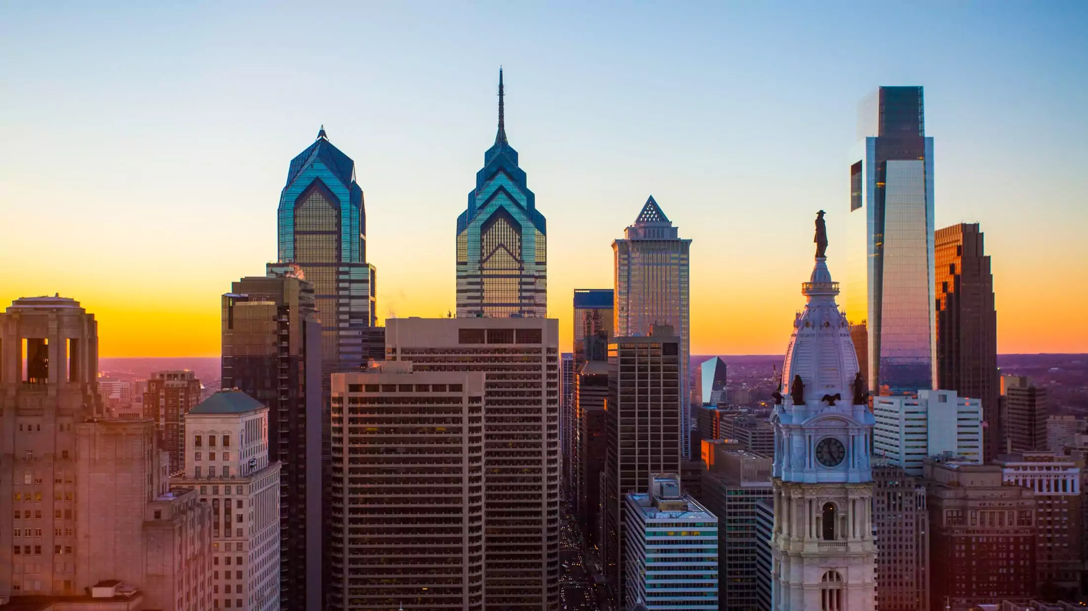 Skyline of philadelphia