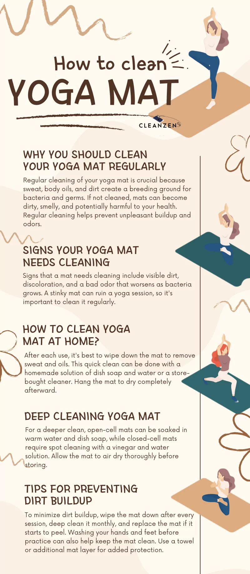 Baking soda application on yoga mat odor removal